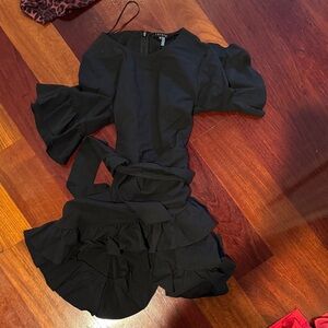 1. State Black Ruffle Dress